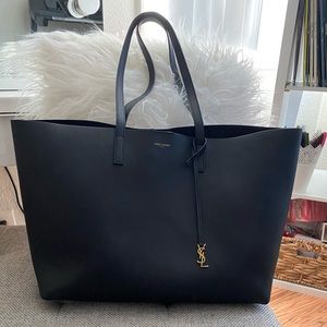 Saint Laurent large leather shopper YSL